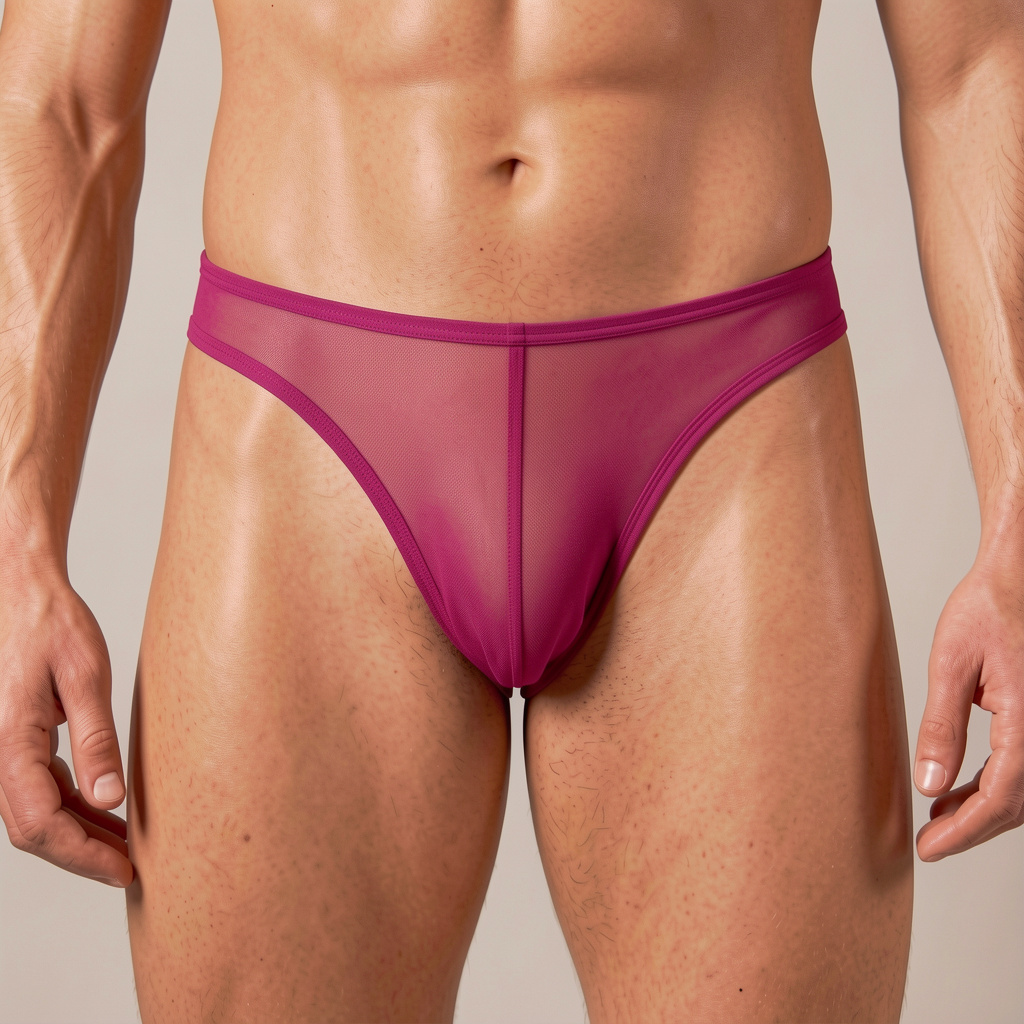 RED Mesh Contour Bikini Brief - Image 1