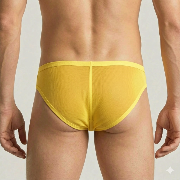Yellow Essential Low-Rise Brief - Image 2