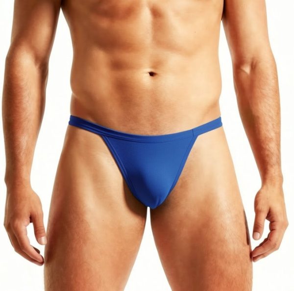 Men's Royal Blue Minimalist Thong - Image 2
