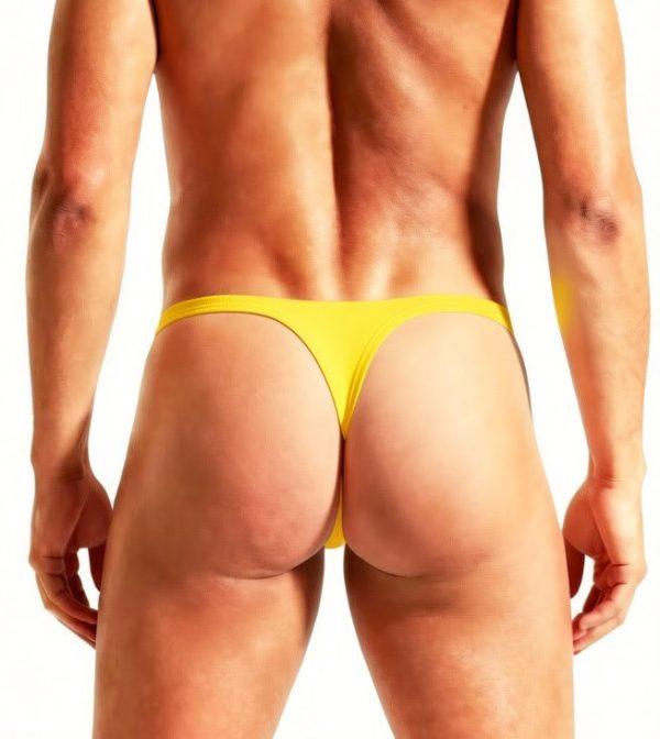 Vibrant Men's Yellow Thong - Image 1